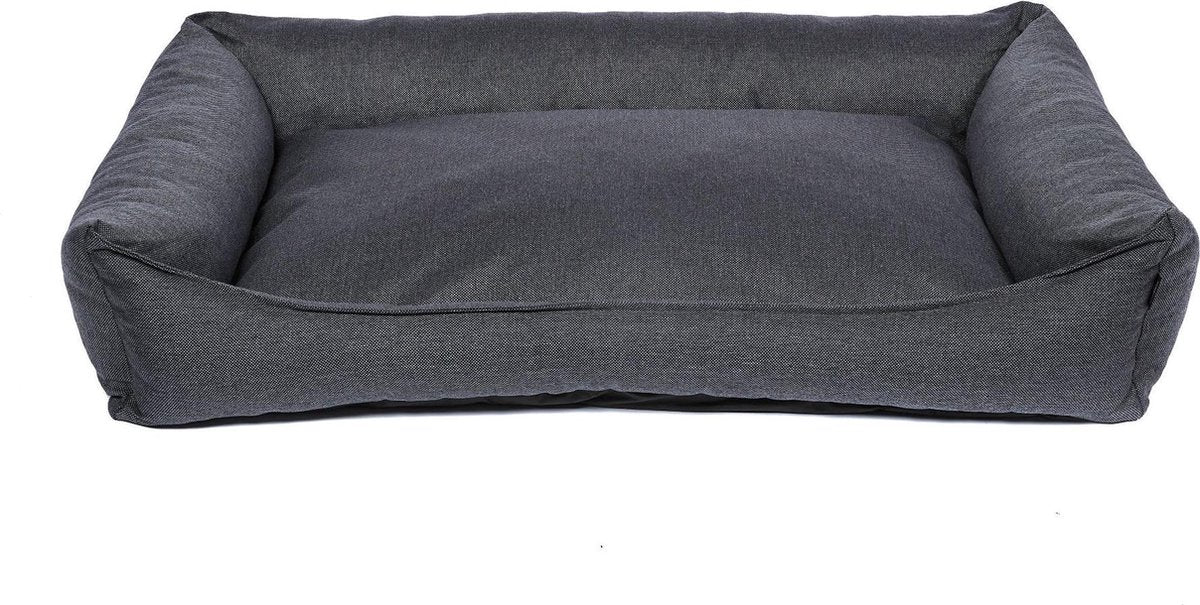 snObbs Kingston XL Hondenmand – Hondenkussen – Trendy Hondenbank - Hondenbed Geschikt voor de Wasmachine - 120 x 85 x 25 – Grafiet Grijs