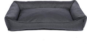 snObbs Kingston XL Hondenmand – Hondenkussen – Trendy Hondenbank - Hondenbed Geschikt voor de Wasmachine - 120 x 85 x 25 – Grafiet Grijs