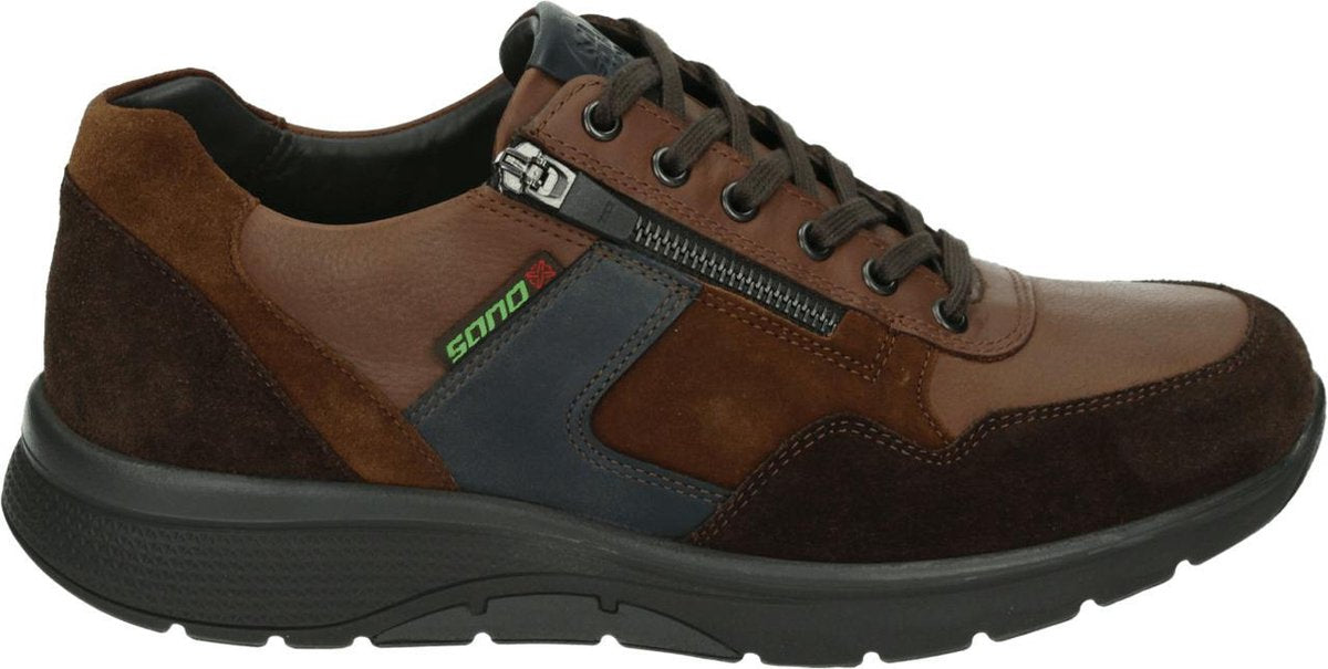 Mephisto AMORY V SANO - Volwassenen Heren sneakersVrije tijdsschoenenPopulaire herenschoenen - Kleur: Bruin - Maat: 44