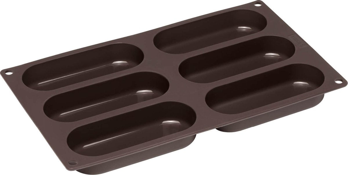 Lurch - Flexiform - Bakvorm voor 6 hotdog broodjes - Silicone - 30x17.5cm