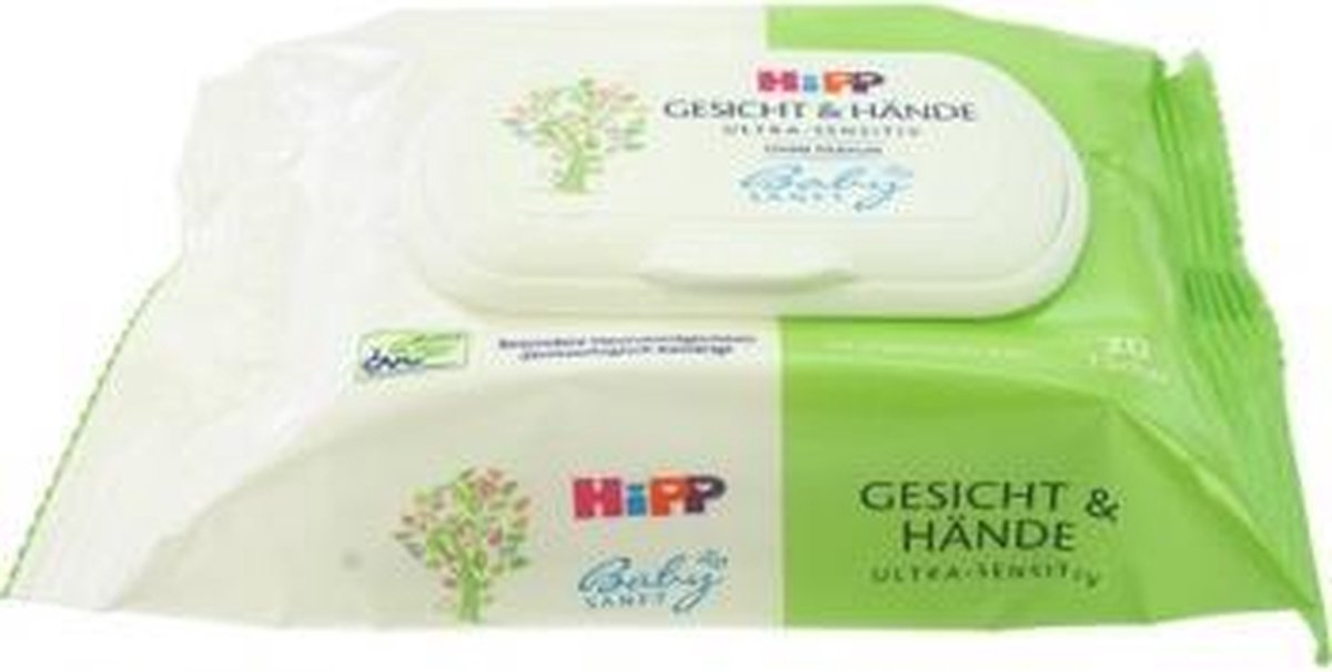 Hipp babyzachte Doekjes 20stuks Face & Hands