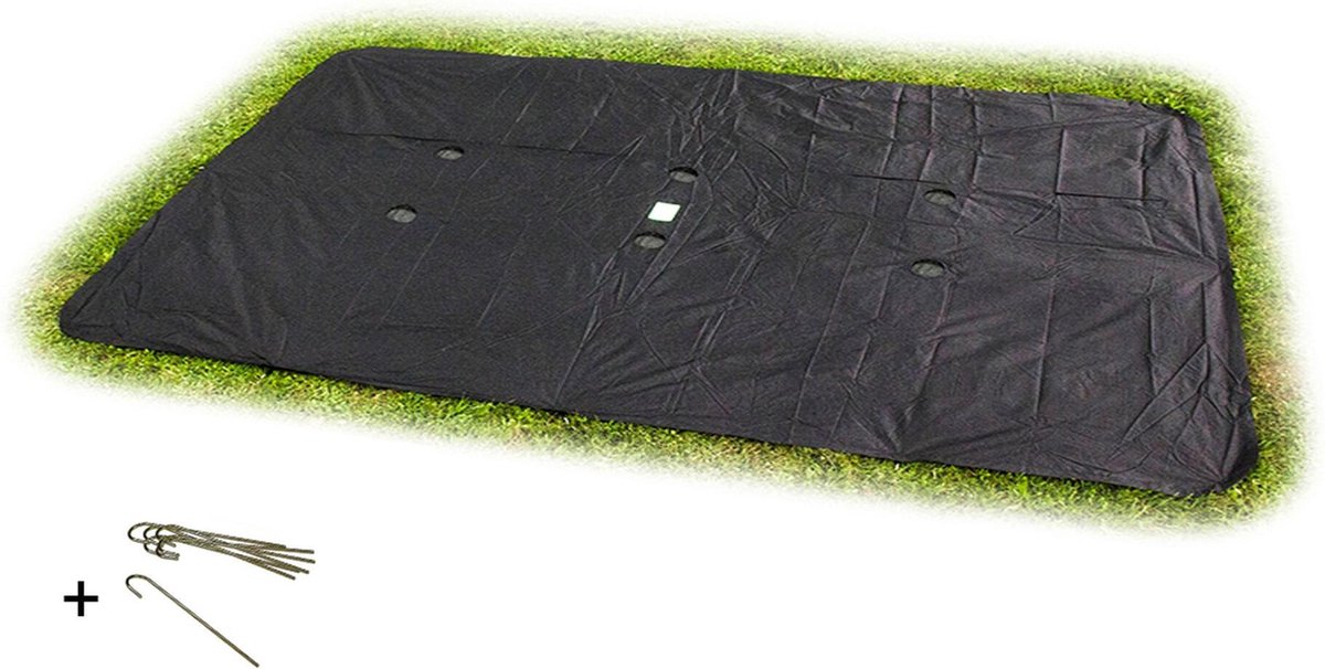 EXIT groundlevel trampoline afdekhoes rechthoekig 305x519cm