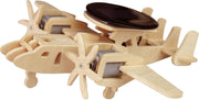 Robotime Airborne Vliegtuig met waarschuwingssysteem P340 met zonnecel - Houten Modelbouw
