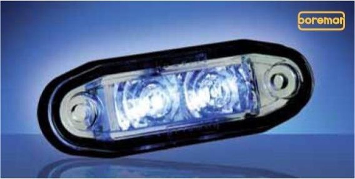 Boreman Ltd. - LED Cosmetic Marker Lamp - BLAUW - Onderdeelnummer: 1001-3005-B - Blauw - Universele Installatie Marker Lamp - Vrachtwagen