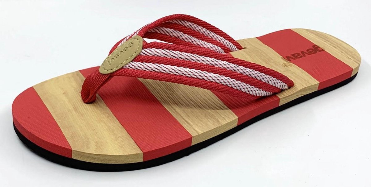 Gevavi - Beach Teenslippers voor Dames - Slippers - Rood - Maat 38