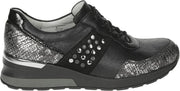 Waldlaufer 939004 H - Volwassenen Lage sneakers - Kleur: Zwart - Maat: 38.5