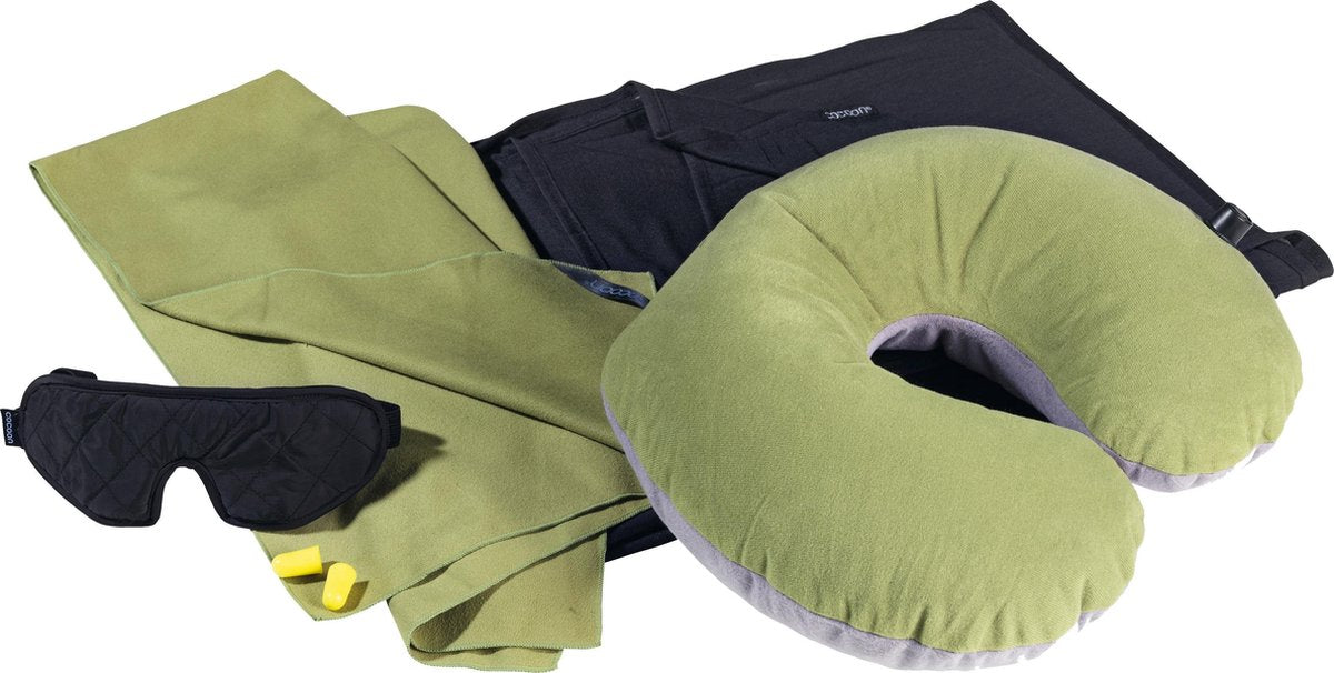Cocoon Travel Set UL - Kampeerkussen - Groen