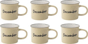 Mok DECEMBER 250ml - set 6 stuks