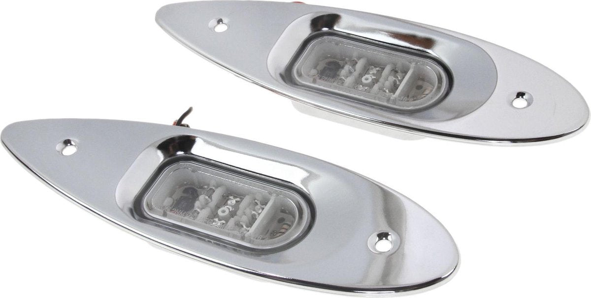 Easterner 12V RVS LED Navigatielichten inbouwmontage