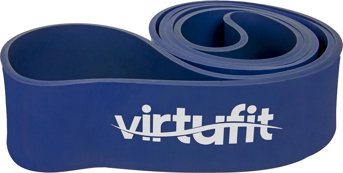 Resistance band - VirtuFit Weerstandsband Pro - Fitness Elastiek - Extra Sterk (64 mm) - Blauw