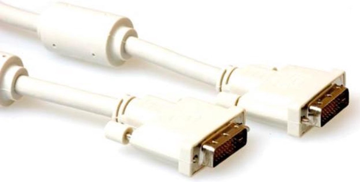ACT - DVI-D Beeldscherm Kabel - beige - 5 meter