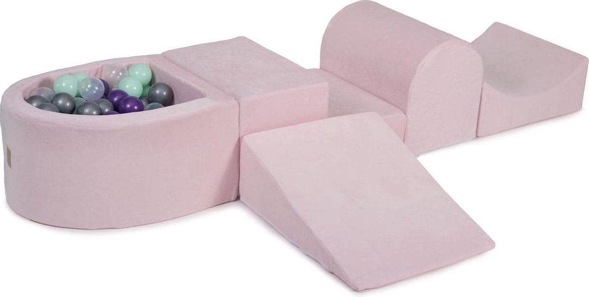 MeowBaby® Foam Speelset met ballenbak Roze incl 100 Ballen: Violet