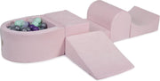 MeowBaby® Foam Speelset met ballenbak Roze incl 100 Ballen: Violet