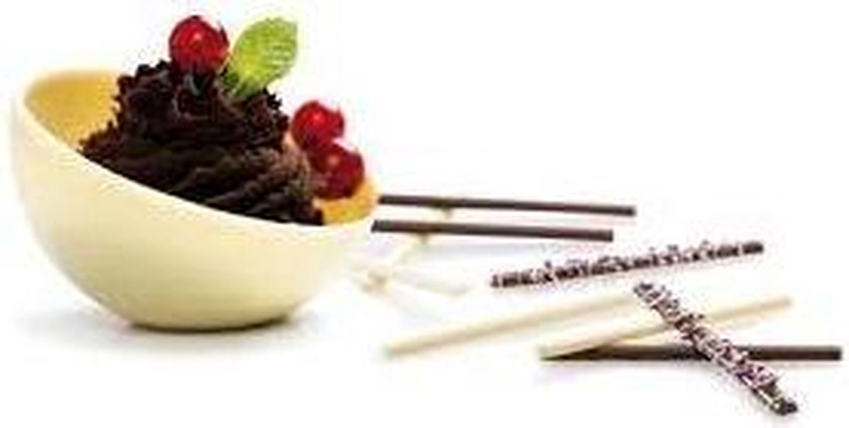 Chocolade mal 2 halve bollen 10cm - Decora