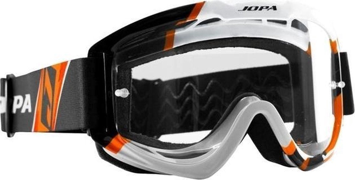 Jopa crossbril Venom 2 Graphic zwart/wit/oranje