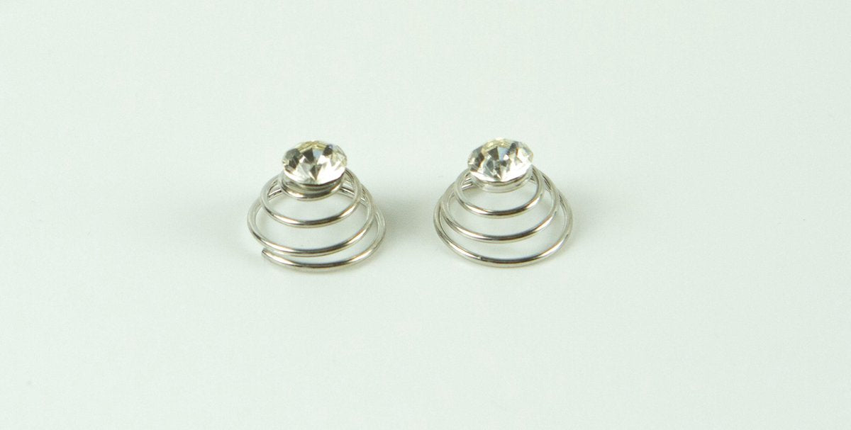 Curly's glas steen strass middel
