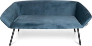 Zetel voor hond Louie fluweel blauw 120 cm