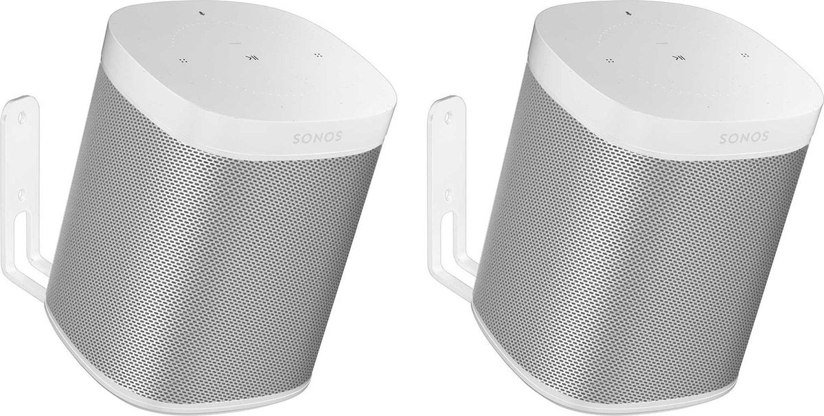 Vebos muurbeugel Sonos One wit 20 graden set