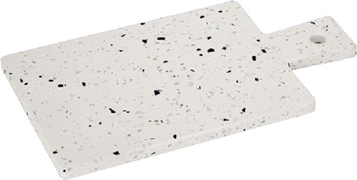 Cosy en Trendy Terrazzo - Tray - Wit - 29x17cm - Steen en Yourkitchen E-kookboek