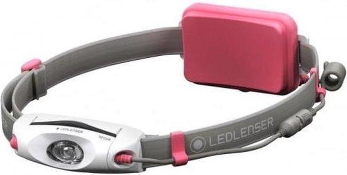 Ledlenser NEO-6R Roze - Running hoofd- & borstlamp in 1 - Oplaadbaar - 240 lumen