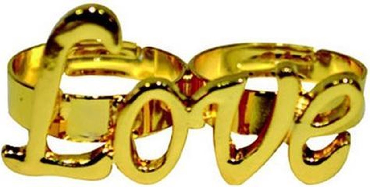 ESPA - Goudkleurige Love ring voor volwassenen - Accessoires > Sieraden