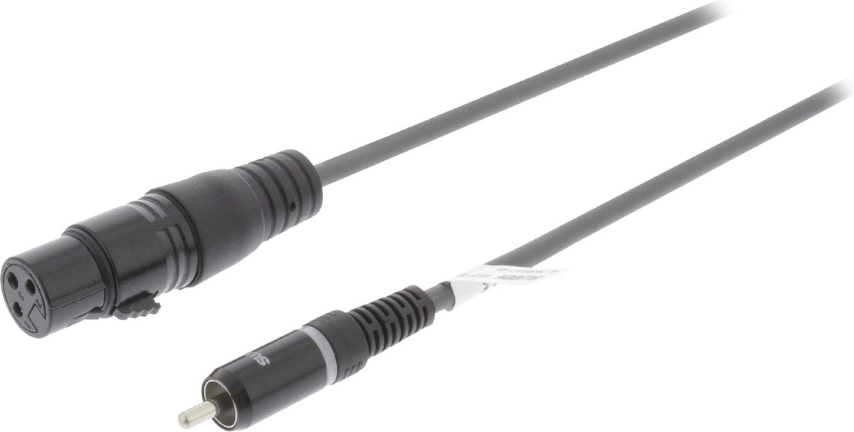Sweex 1x XLR (v) - 1x RCA (m) audiokabel - 1