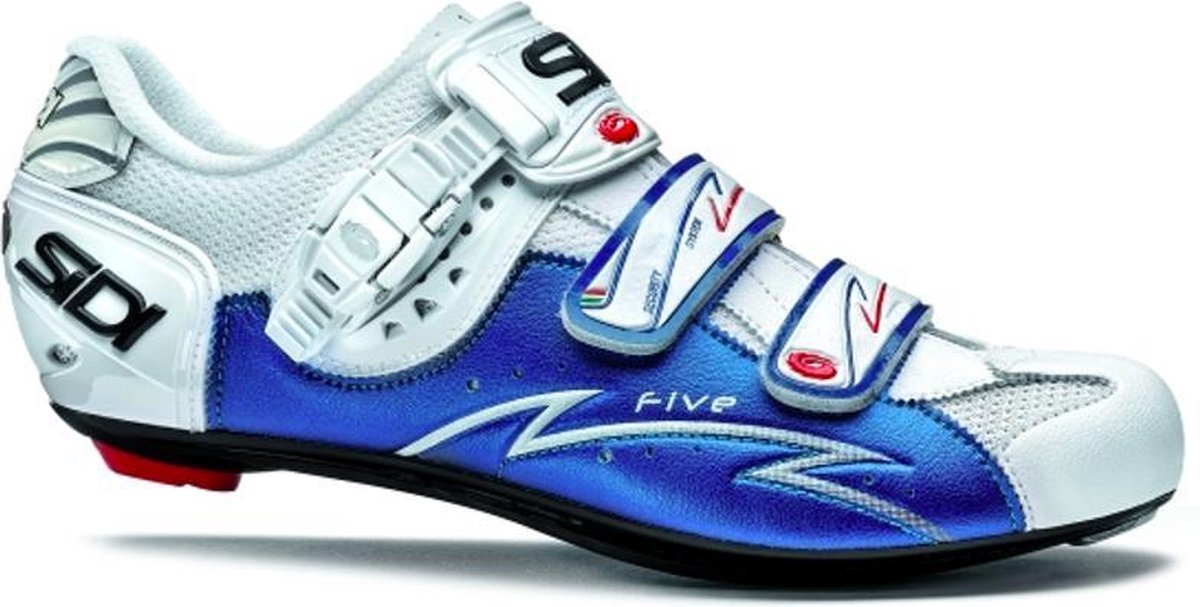 Sidi Scarpe Five - Racefietsschoenen - Wit Blauw - Maat 46
