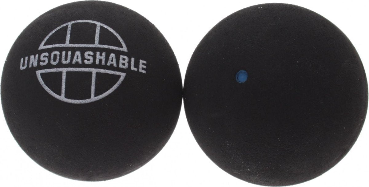 Unsquashable Squashballen Blauwe Stip Zwart 2 Stuks