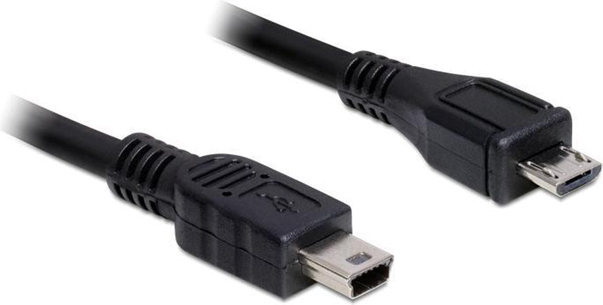 Transmedia USB2.0 kabel Micro B (m) - Mini B (m) - 2 meter