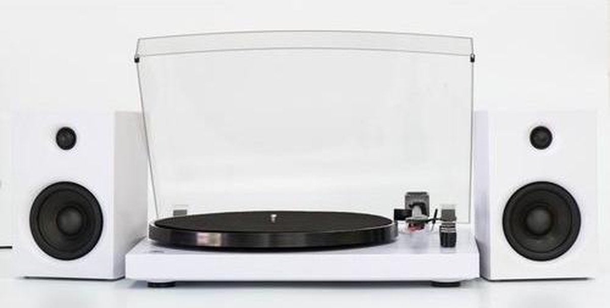 GPO PICCADILLYWHI - Platenspeler met pitch control en bluetooth - Wit