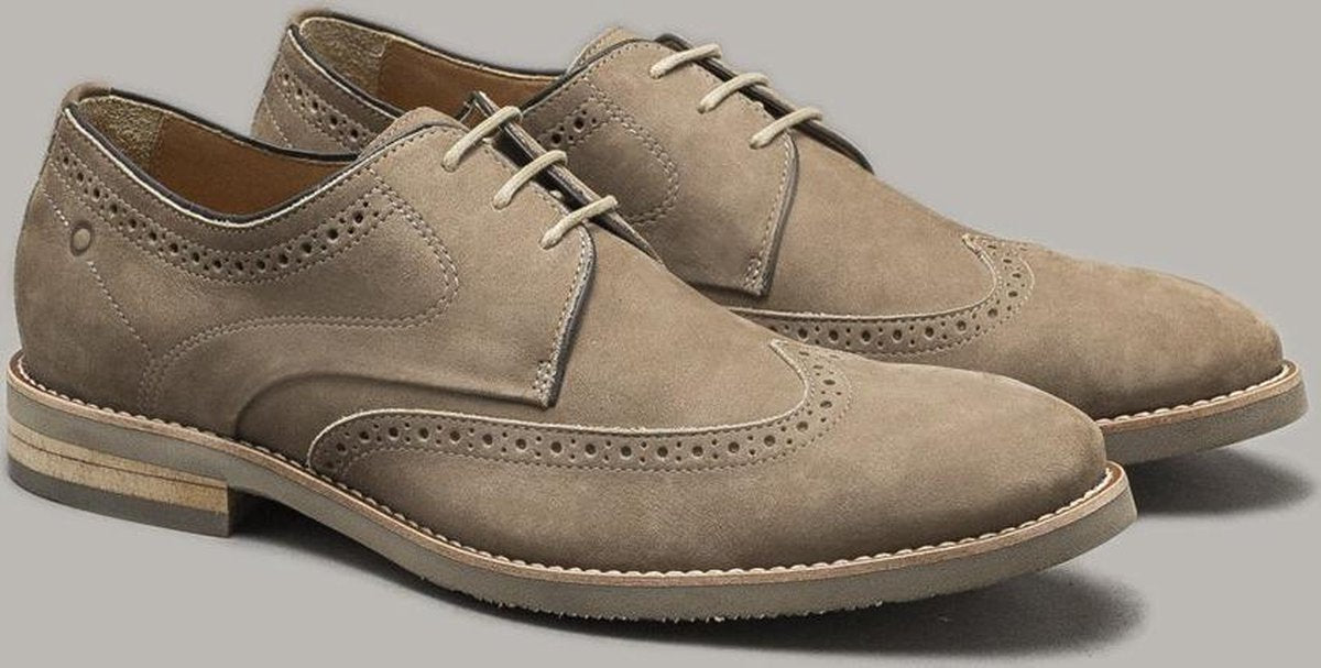 Democrata - ROY Veterschoen Taupe Wingtip