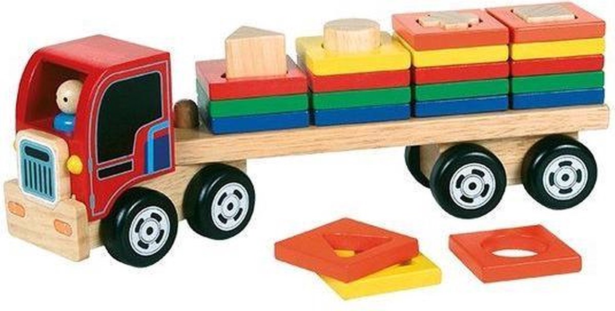 Santoys Truck met geometrische vormplaten