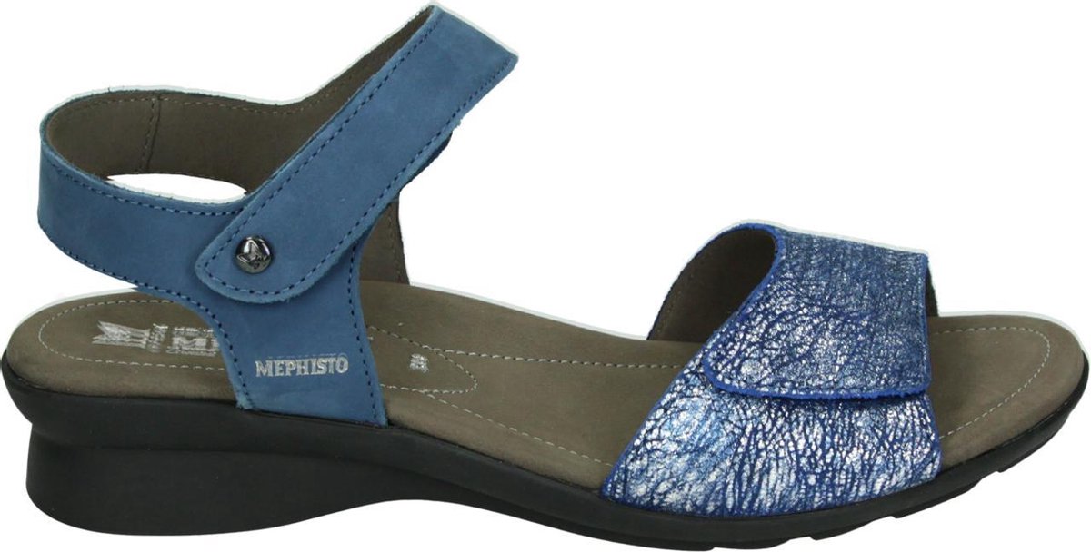 Mephisto PATTIE BUCKSOFT - Volwassenen Sandalen met hakDames Sandalen - Kleur: Blauw - Maat: 40