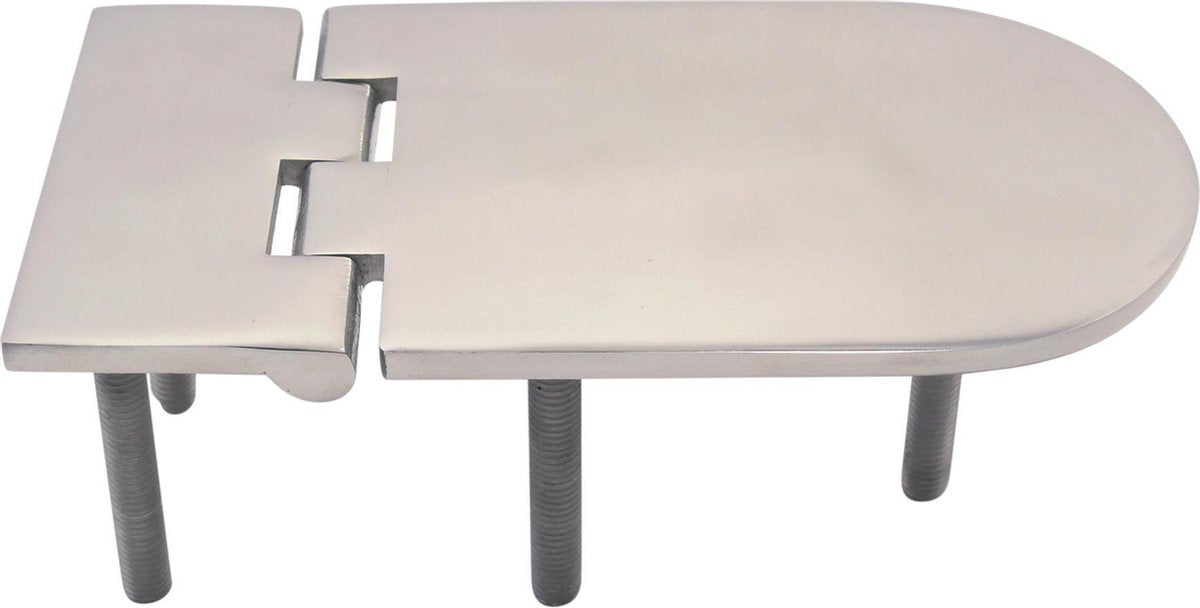 Luikscharnier - 127x65x4 - Rvs 316 - Knoop onder
