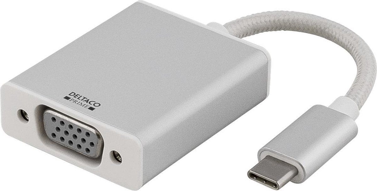 DELTACO USBC-1075 USB-C naar VGA adapter