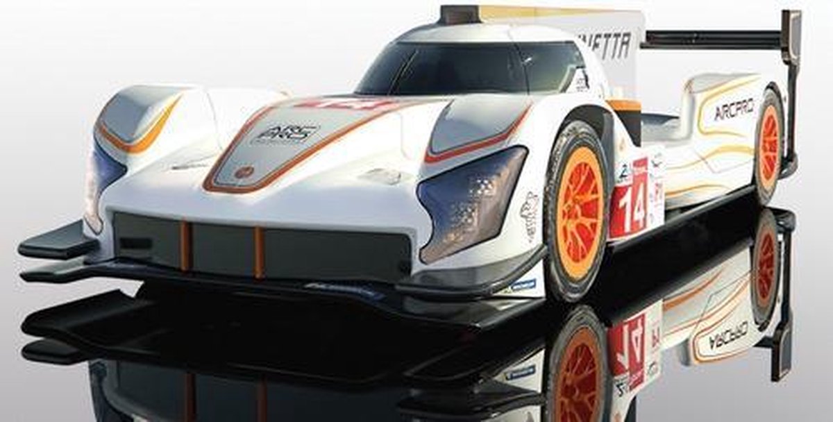 Scalextric - Ginetta G60-lt-p1 No 14 White & Orange  (7/19) * (Sc4061) - modelbouwsets