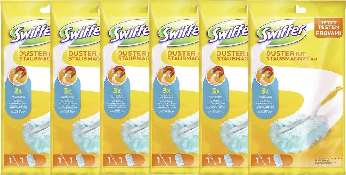 Swiffer - Duster Kit - 6 houders + 6 doekjes