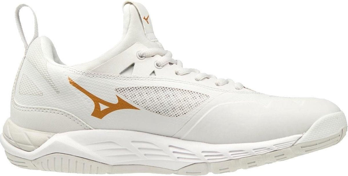 Mizuno Wave Luminous Dames - Wit / Oranje - maat 42