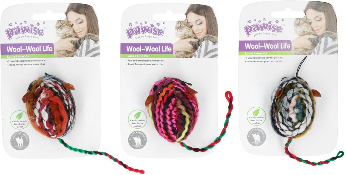 Pawise Meowmeow life - wool mouse