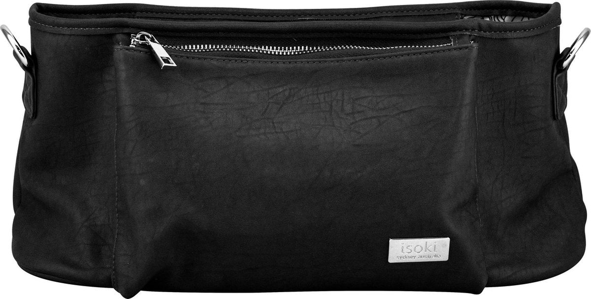 Isoki Tully stroller caddy Onyx black Zwart