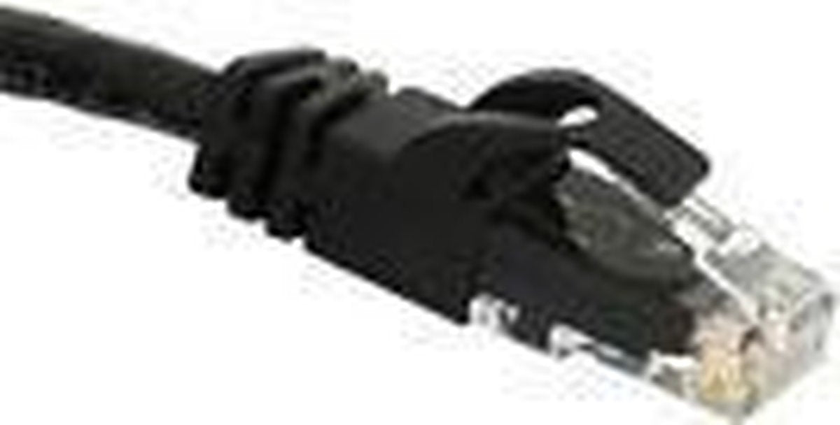 C2G Cat6 Snagless CrossOver UTP Patch Cable Black 3m netwerkkabel Zwart