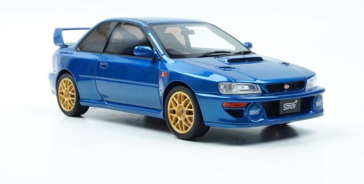 Kyosho Samurai Subaru Impreza 22B STI Blauw 1:18