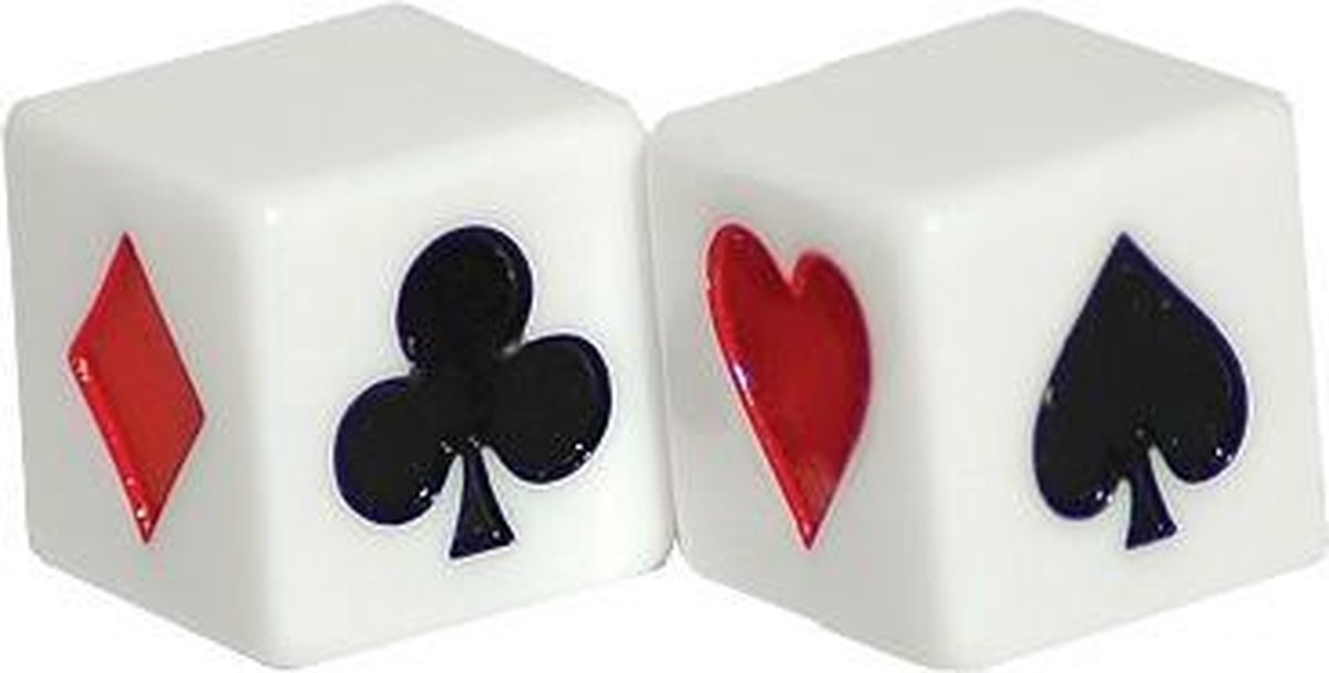 Klaverjas 1x Dobbelsteen Troeftrekker 16mm