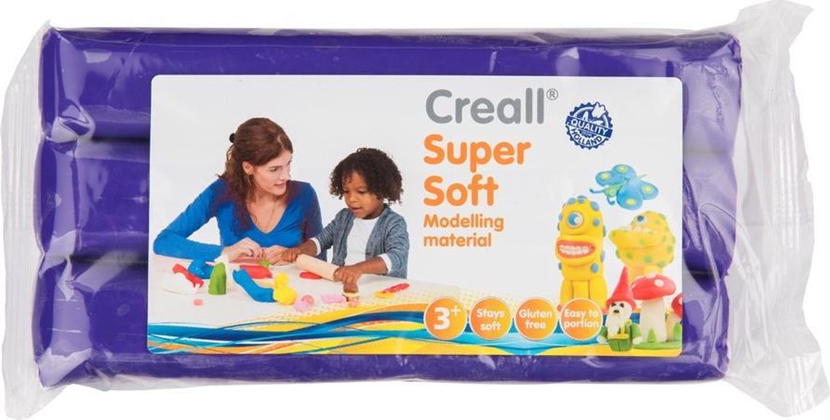 Creall - Boetseerklei Supersoft - Paars - 500 gram