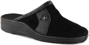Blenzo Heren Pantoffels - 7864 - Corduroy - Muil - Zwart - Maat 46