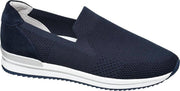 Medicus Dames Donkerblauwe knitted instapper - Maat 37.5