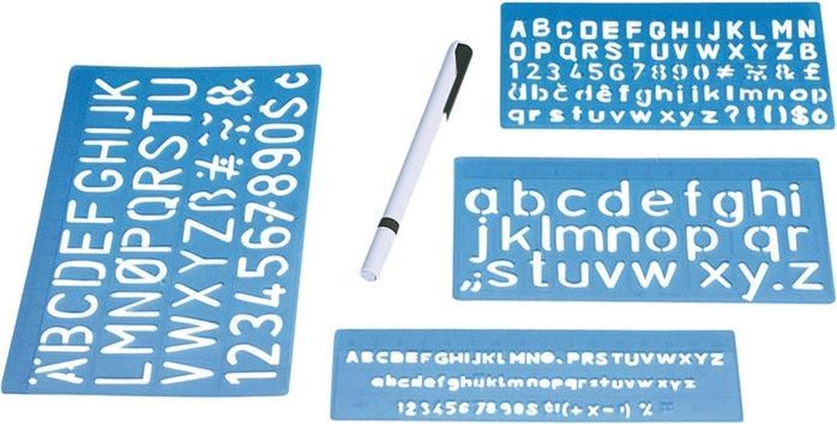 Lettersjablonen set 5