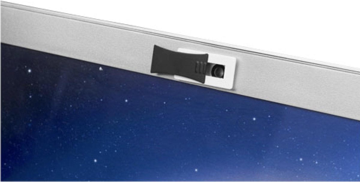 Webcam blokker met slider - Zwart - 3 stuks