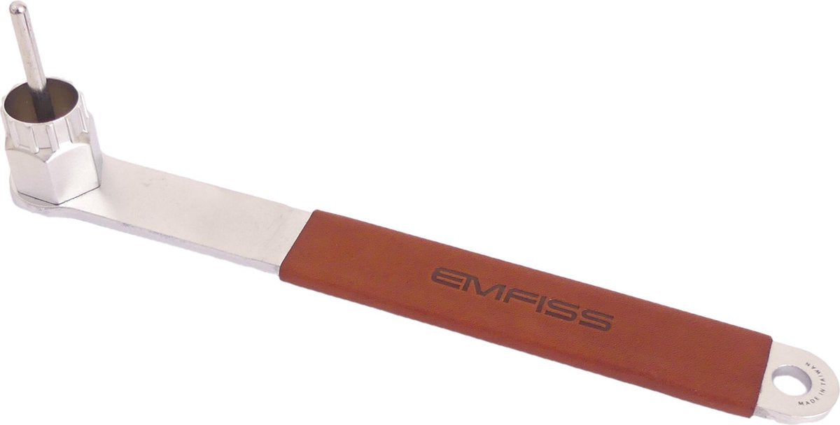 Cassetteafnemer Emfiss model Shimano - Leren handvat
