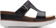 Clarks Lizby Ease - Black Leather - Vrouwen - Maat 37